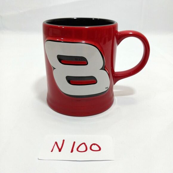 NASCAR Licensed Coffee Cup Dale Earnhardt Jr #8 Red Signature  2002 #N100 - Picture 7 of 7